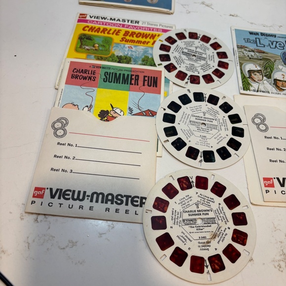 Vintage gaf View Master Disney Bambi, Love Bug, Flinstones, Charlie Brown Summer - Picture 9 of 12